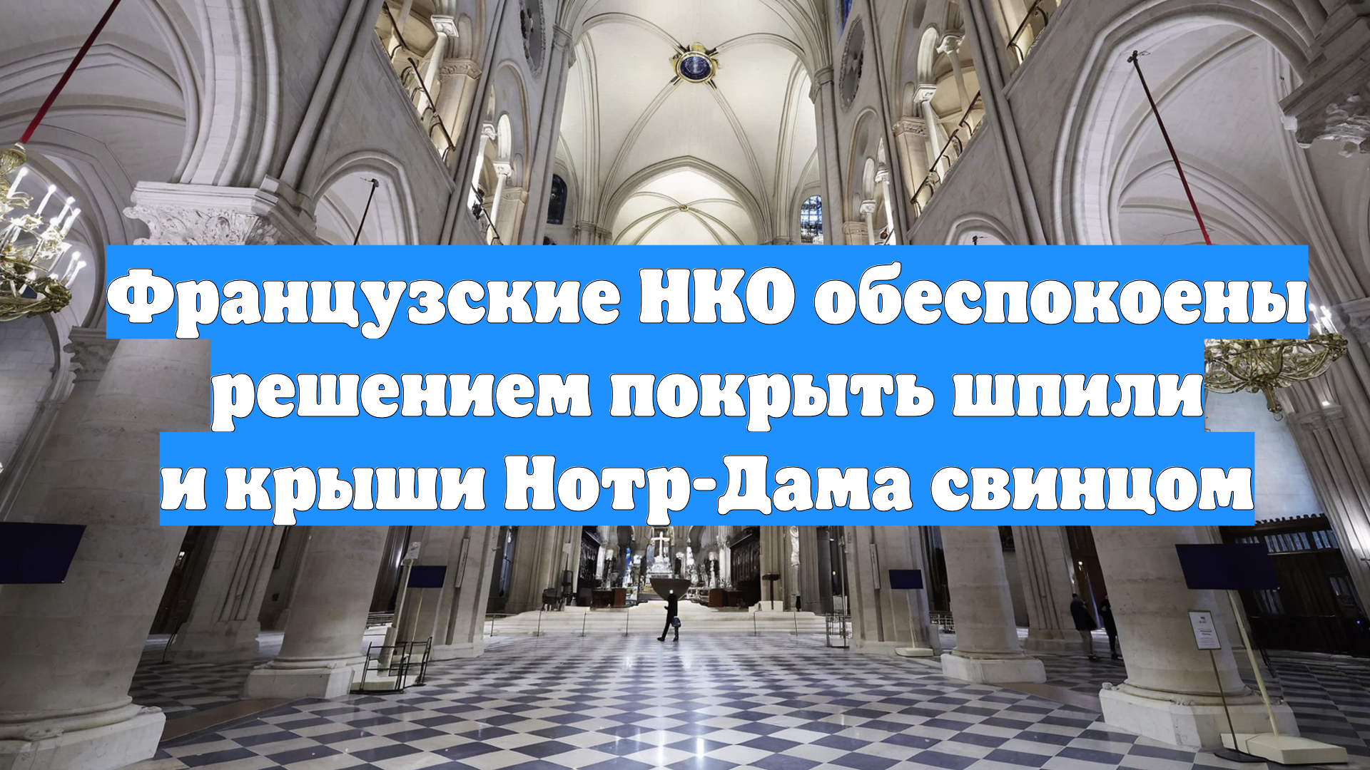 Французские НКО обеспокоены решением покрыть шпили и крыши Нотр-Дама свинцом