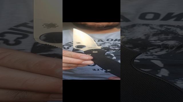 Заточен нож Spyderco сталь CPM S30V