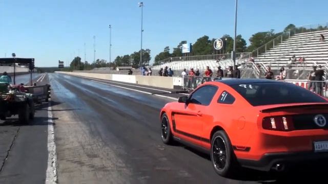 2012 Boss 302 at the drag strip