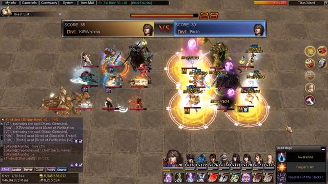 Titan 04/03/2018 PM - KIRAminion vs Broto - Atlantica Online