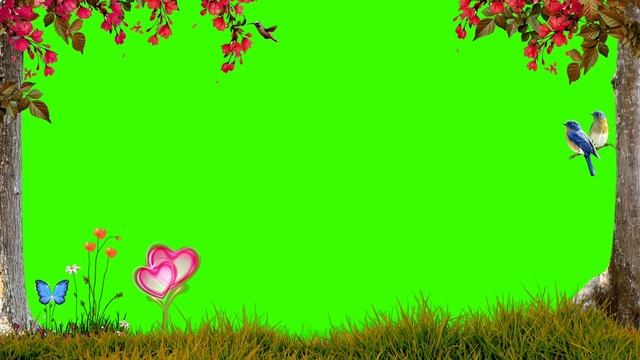 Видео-фон для шаблона Love Green Screen