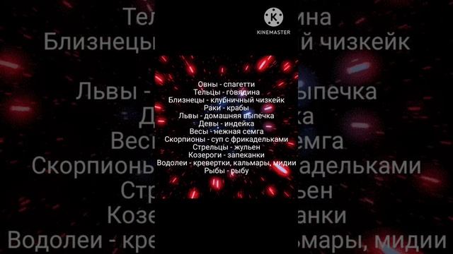 Любимые блюда знаков зодиака