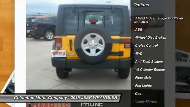 2015 JEEP WRANGLER Columbus NE C5243