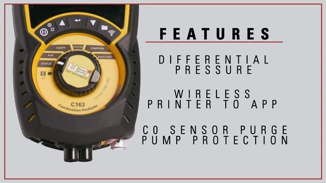 UEi C163 Residential/Commercial Combustion Analyzer Overview