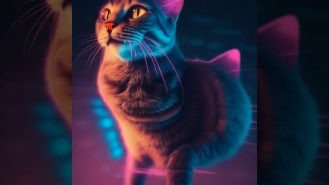 Colorful Whiskers by MoonSilver&Shartok AI LimeWire Music and Kandinsky Animation #ai #animation