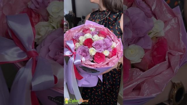Букет 25 кенийских нежных роз
