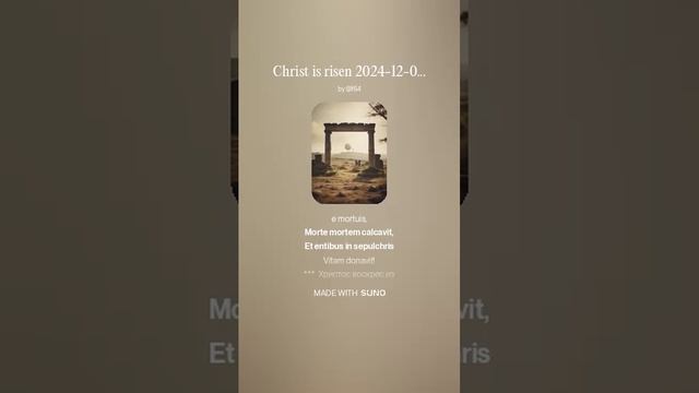 Christ is risen 2024-12-04 var1