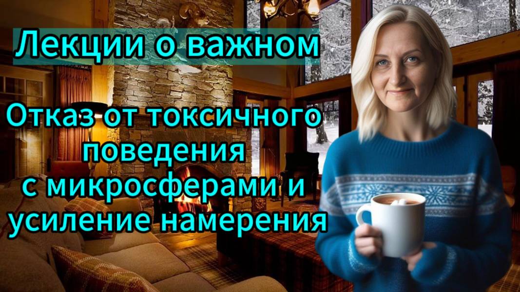 Лекции о важном. Отказ от токсичного поведения с микросферами и усиление намерения