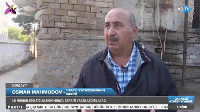 Sumqayıtın qəzalı Yataqxana sakinləri köçürülür!