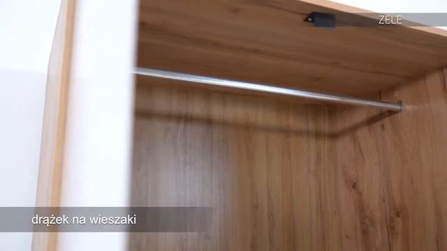 ШКАФ BRW ЗЛАТА ZELE SZF2D1S ДУБ ТАХО БЕЛЫЙ