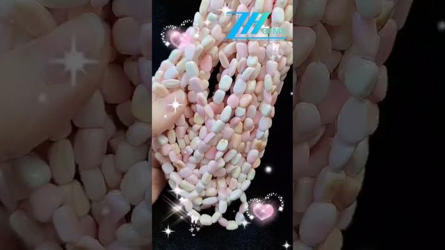 GN-20241211-05 pink opal princess free-shape  beads DIY polished gemstone Handmade gift Necklace