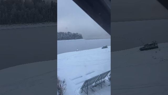 –22С. Красноярск. Утро на рыбалке...