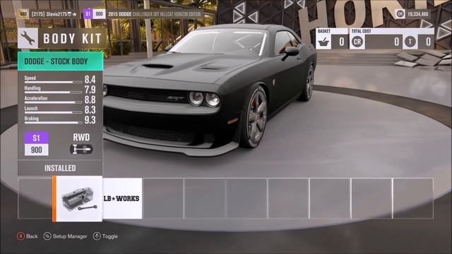 Dodge Challenger SRT Hellcat Horizon Edition - Forza Horizon 3 Drift Skills Boost Car