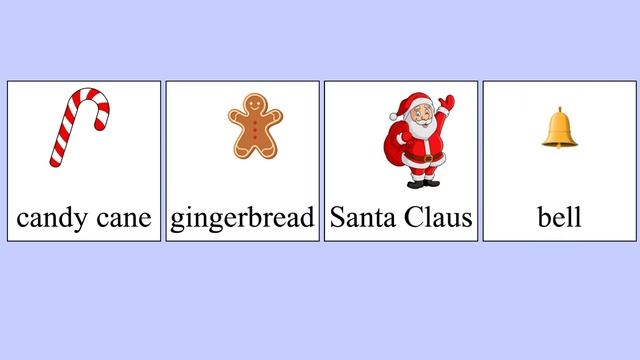 Christmas Vocabulary Part 1