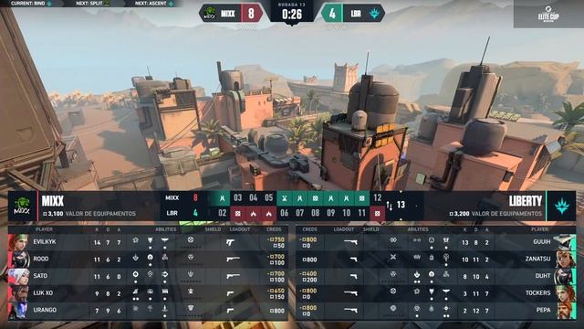 Liberty x MIXX (Mapa 1: Bind) | VALORANT Elite Cup: Etapa Radiante