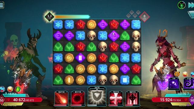 Puzzle Quest 3 - Dok vs Amoniax