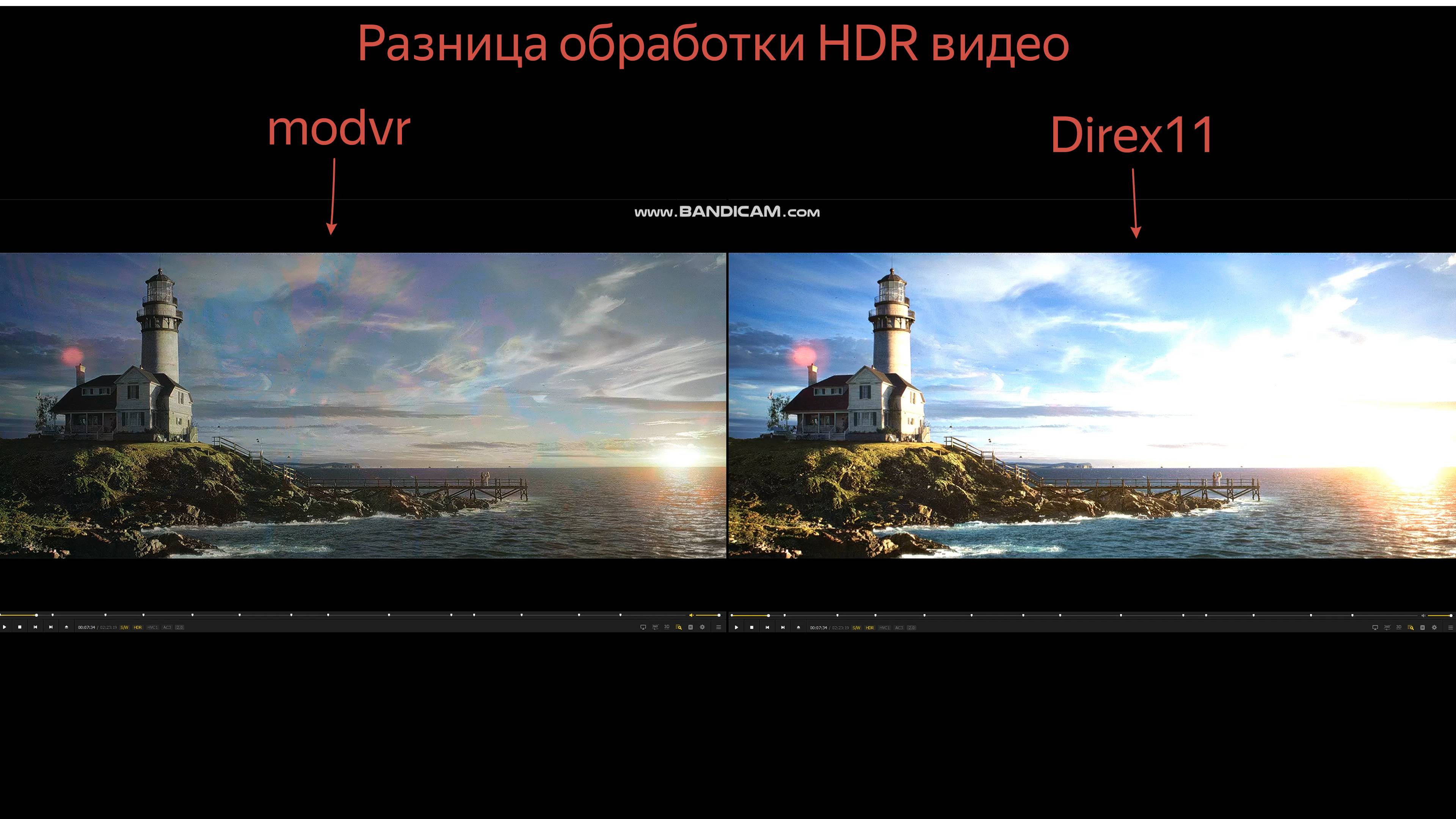 ОБЗОР ОБРАБОТКА HDR modVR и Direx11 600nit