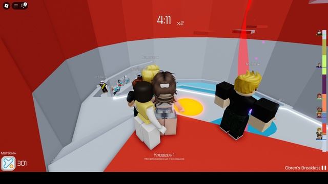 Проходим тавер в Roblox с подругой