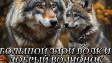 Аудиосказка для детей " Большой злой волк и добрый волчонок " Русская народная сказка