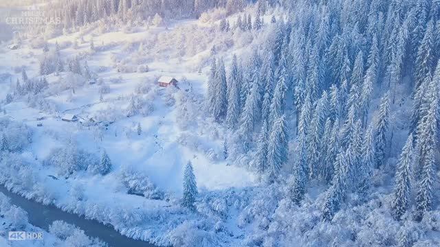 BEAUTIFUL CHRISTMAS MUSIC 4K UHD - Scenic Christmas Relaxation Film with Top Christmas Songs #2