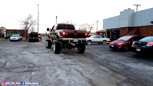 34INCH CJ_ON_32S RIMS ON MY NEW GMC TRUCK OVERKILL