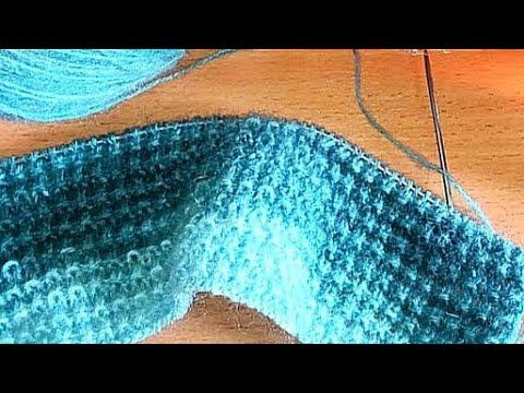 Интересный узор спицами