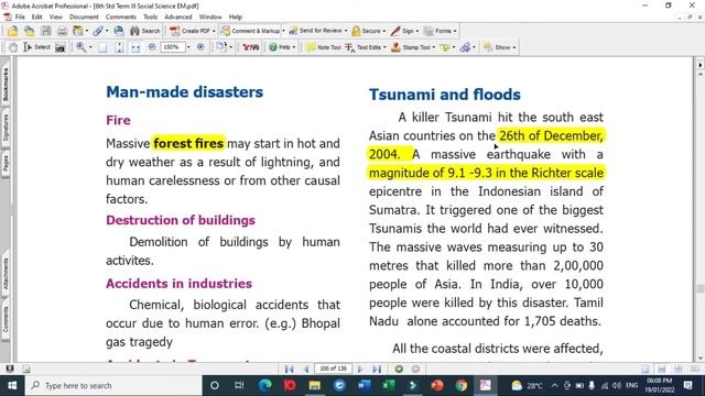 6th Geography 3rd term unit 3 Understanding Disaster