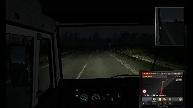 ETS2 на Камазе с русской картой.