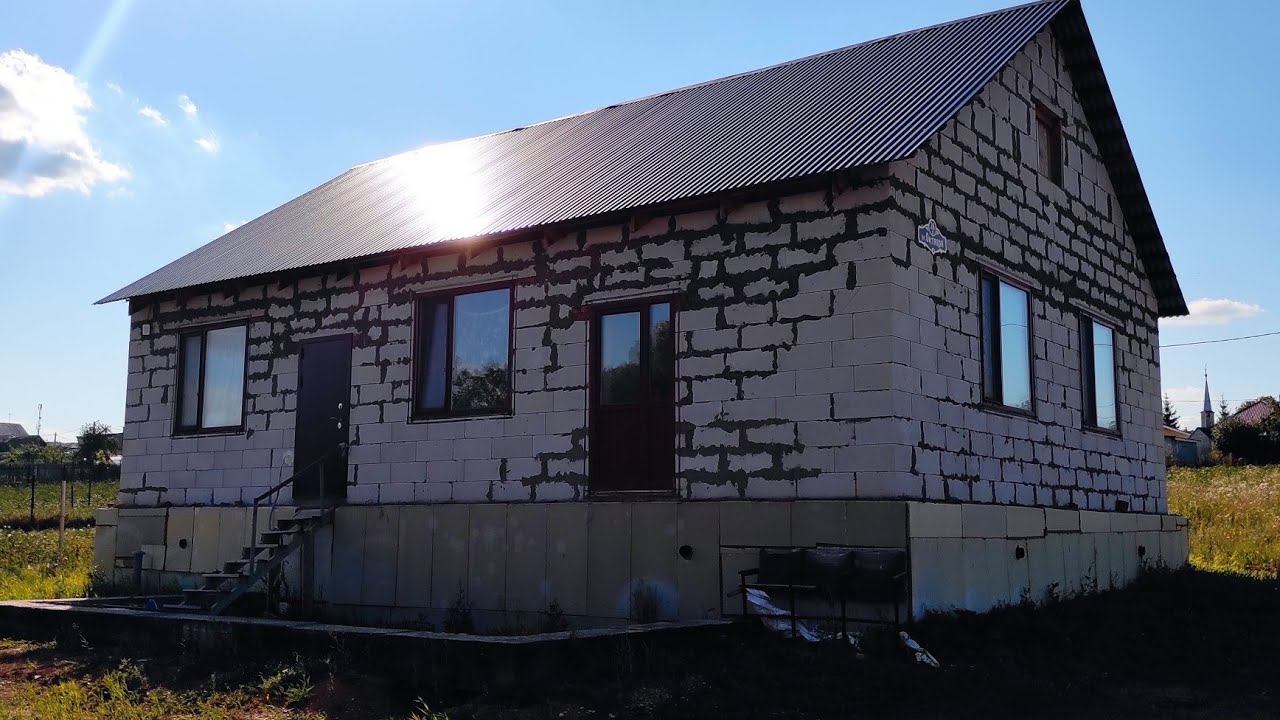 ГАЗОБЛОК. ГАЗОБЕТОННЫЙ ДОМ НА ЗАБИВНЫХ СВАЯХ КАК ПОСТРОИТЬ ДОМ ИЗ ГАЗОБЕТОНА AERATED CONCRETE HOUSE.