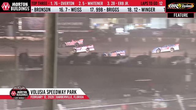 World of Outlaws Morton Buildings Late Models Volusia Speedway Park, February 12, 2020 | HIGHLIGHTS