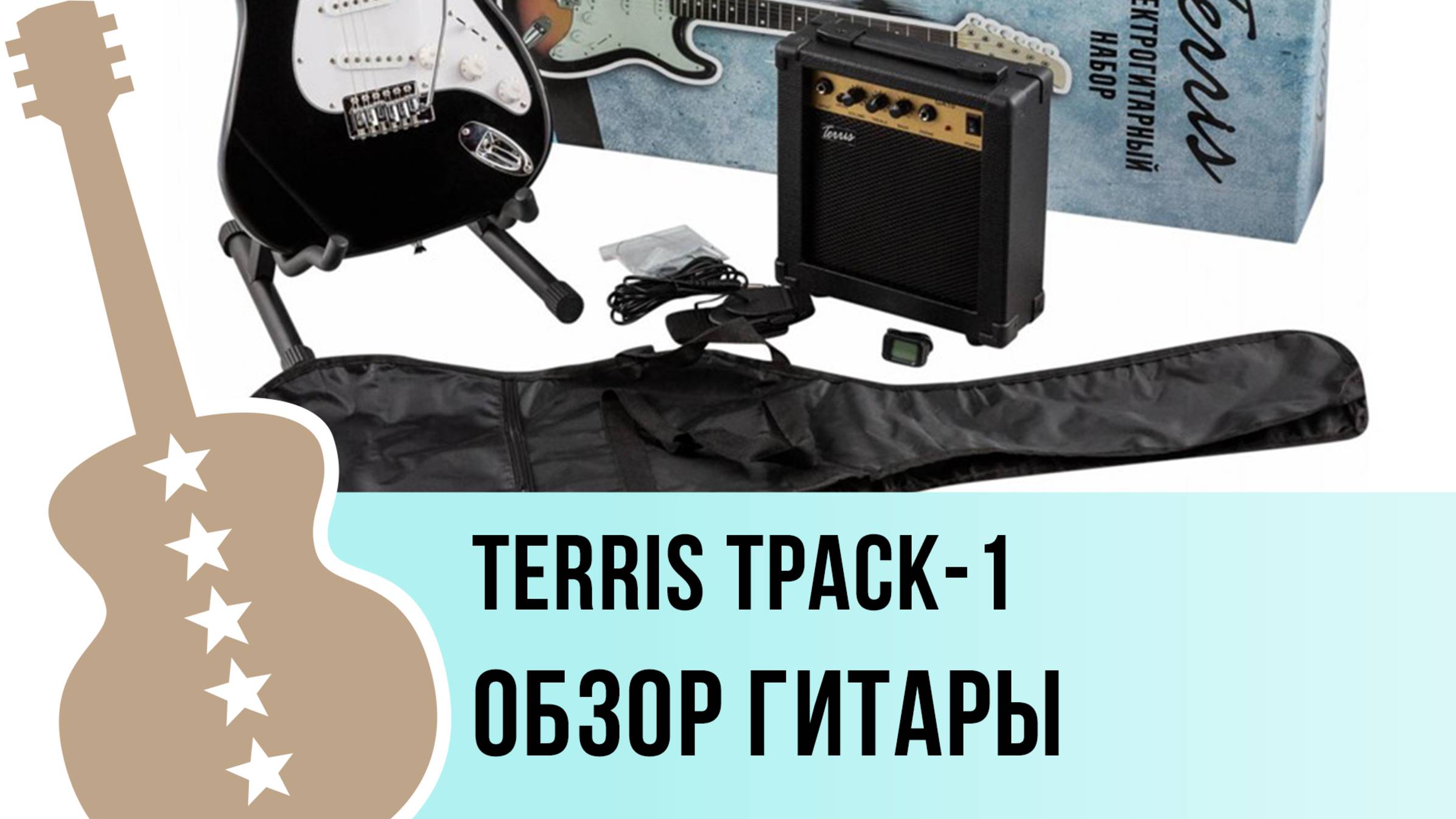 Terris TPACK-1 - обзор набора начинающего гитариста