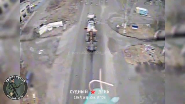 Удары по экскаватору на трале Всу 🇷🇺💥👊