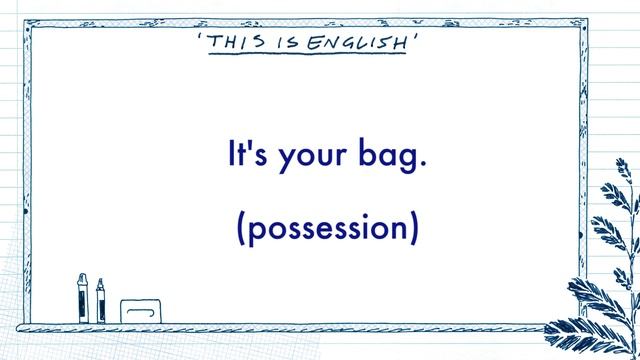 Learn English: grammar focus - your vs. you're