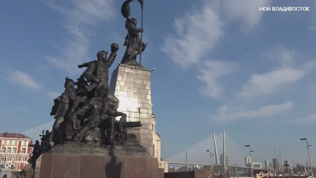 Владивосток от Суханова до Центральной площади (6 апреля 2020).