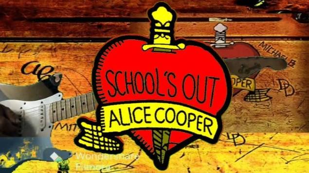 ALICE COOPER  - SCHOOLS OUT guitar cover by SAKIS