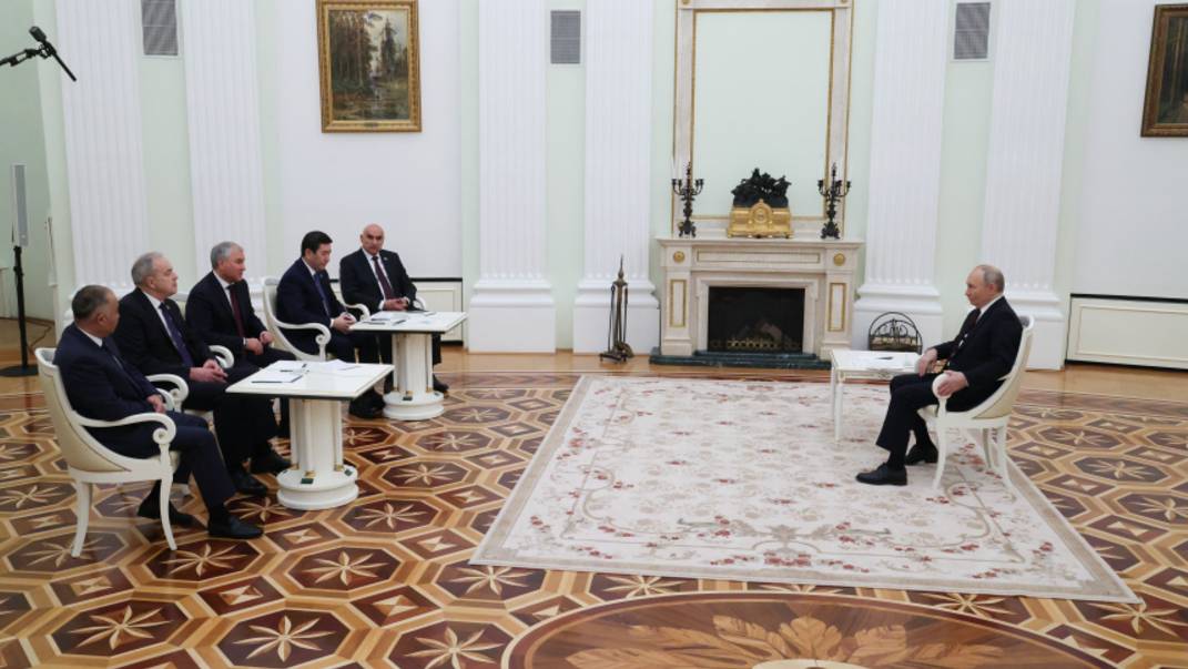 Путин встретился с руководителями парламентов стран ОДКБ