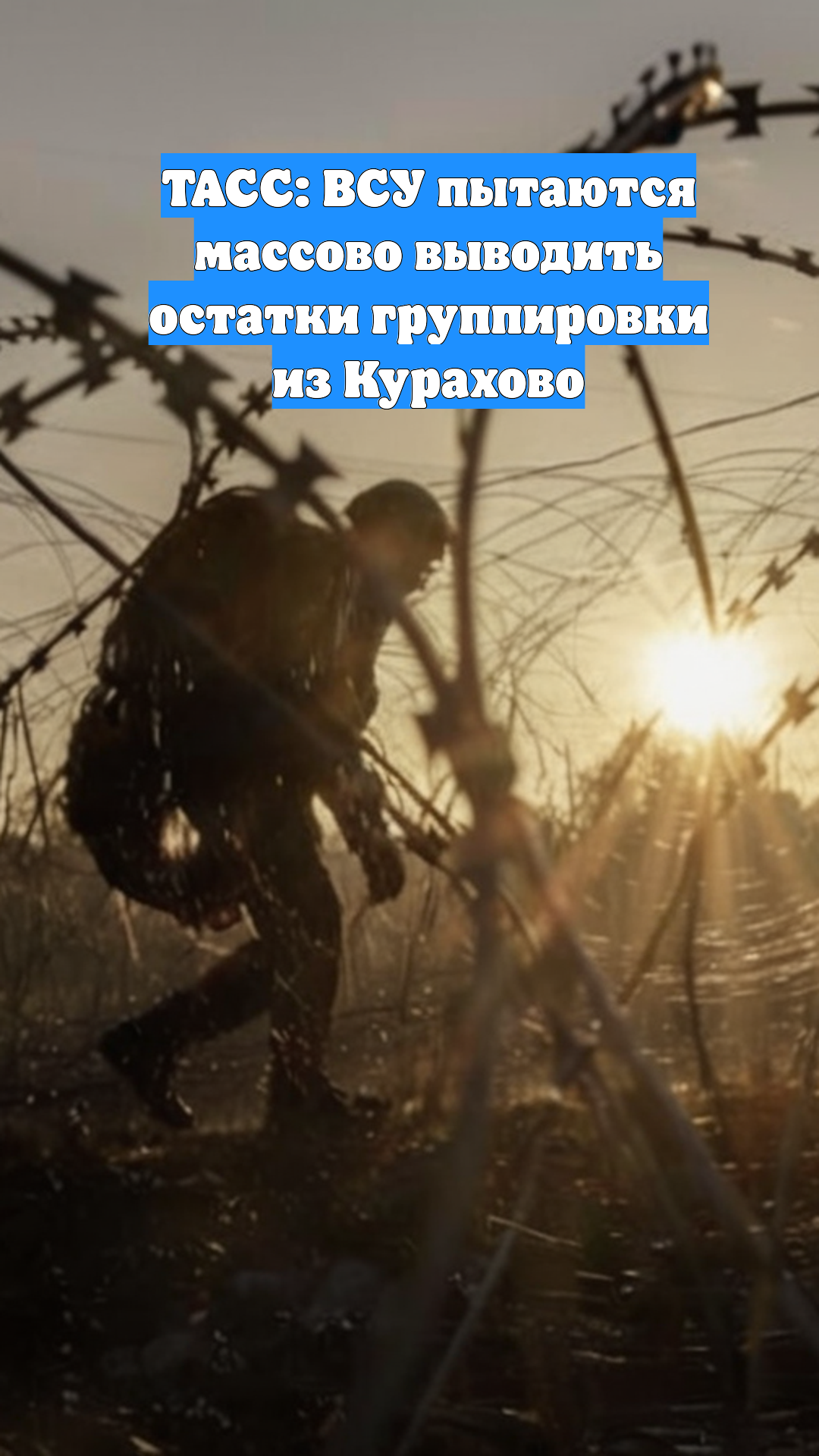 ТАСС: ВСУ пытаются массово выводить остатки группировки из Курахово