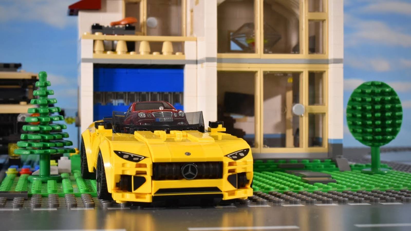 доставка гоночной машины. LEGO мультики