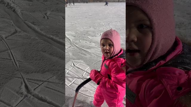 СНЕГОПАД 🌨️ В КАЗАНИ а мы с Оливией на каток ❄️