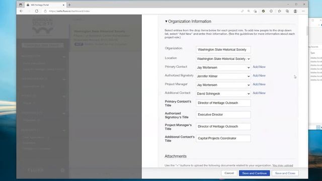 Heritage Capital Projects - Application Walkthrough