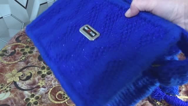 DIY.Вязаная кросс боди цвета кобальт// вязаные шнурки к сумочке