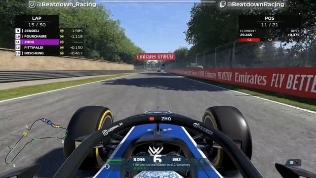 F1 2021 - Let's Make Zhou F2 Champion #10: Monza Feature Race