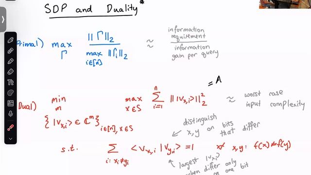 Teal Witter (NYU Tandon) — Robust and Space-Efficient Dual Adversary Quantum Query Algorithms