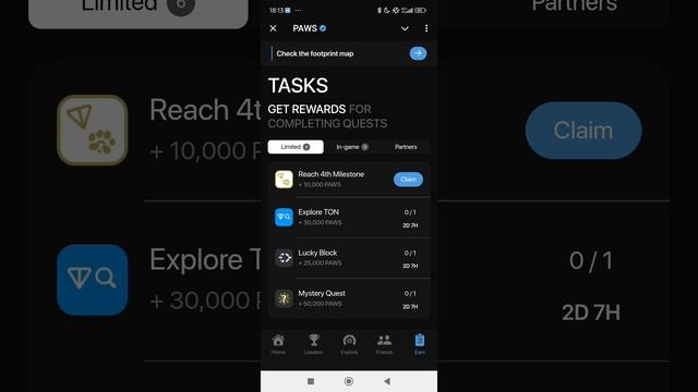 Забираем халявные PAWS+ можно за транзакция в Ton заработать ещё #комбо #халява #Paws #web3.mp4