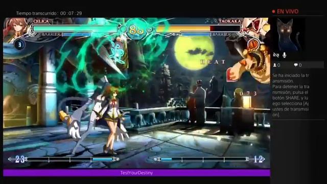 Blazblue Central Fiction : act 1 , 2 y 3  con celica (Part 1)