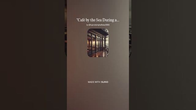 Lo-fi. Café by the Sea During a Storm