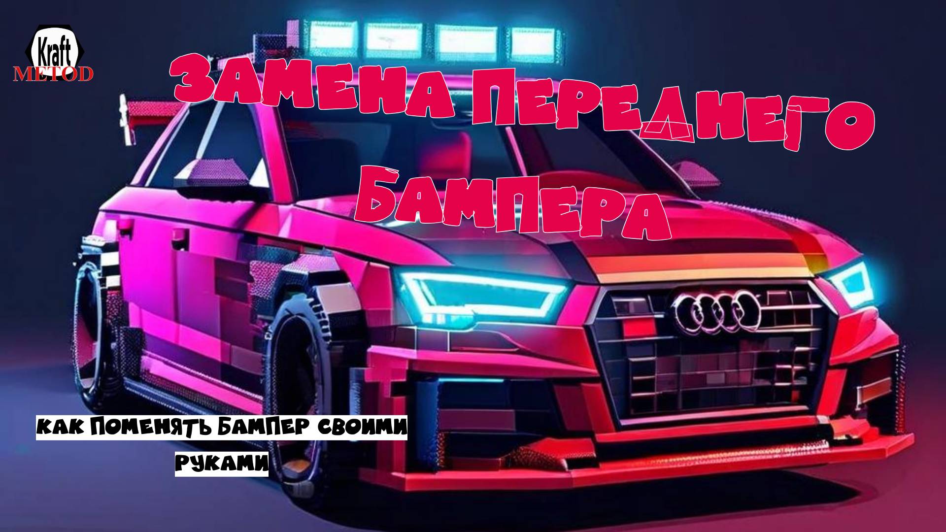 KRAFT METOD. Замена бампера на AUDI A3 своими рукам, как отремонтировать бампер?