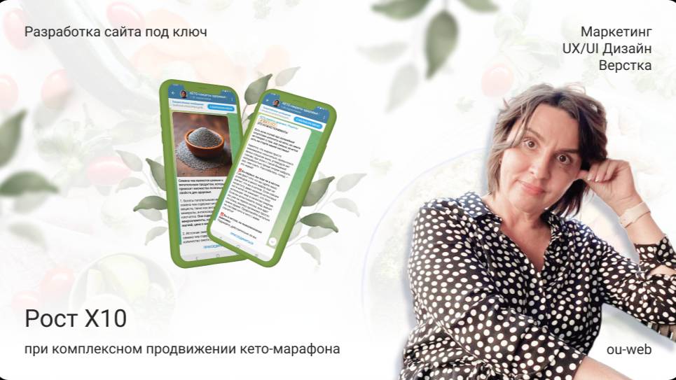 Рост Х10 при комплексном продвижении кето-марафона