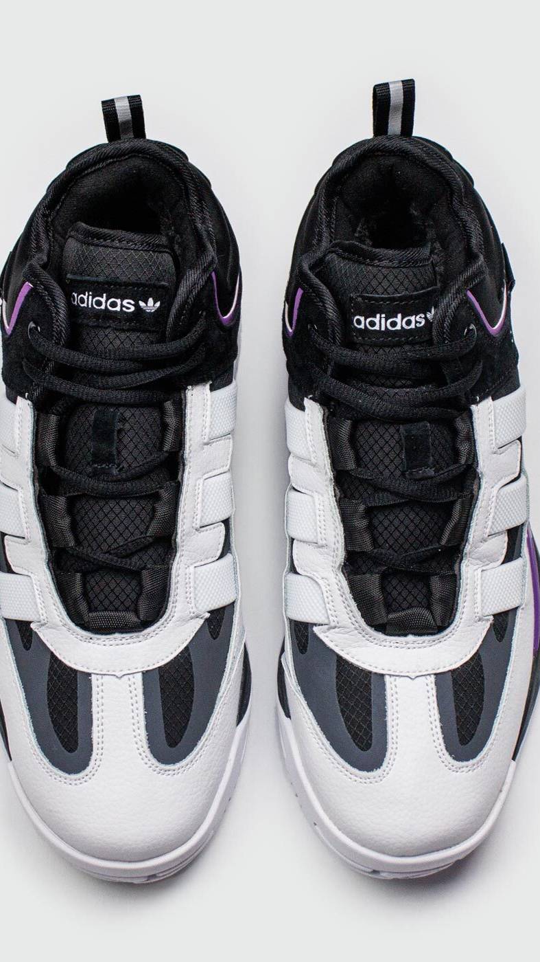 Кроссовки Adidas Niteball White Purple with Fur