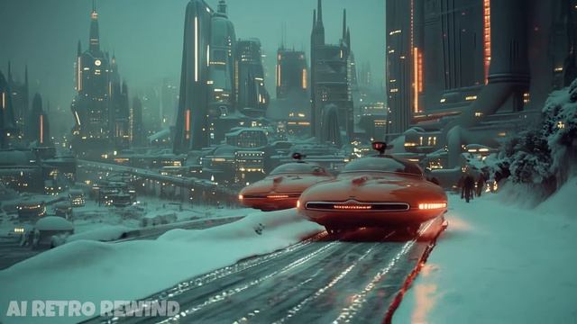 AI Magic Brings 1950s Cozy Winter Retro Future to Life!